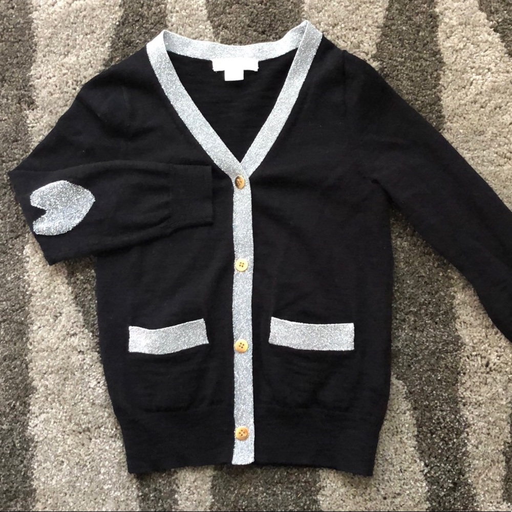 Crewcuts Girls Heart-Elbow Cardigan